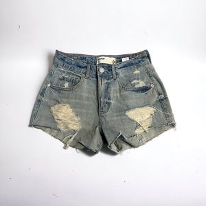 Garage Jean Distressed Shorts